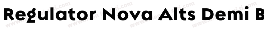 Regulator Nova Alts Demi Bold字体转换